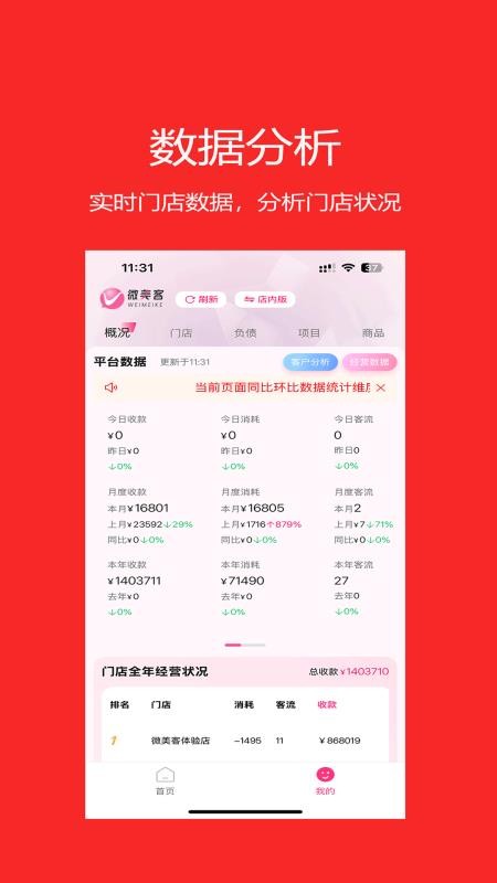 微美客美店管理系统手机版