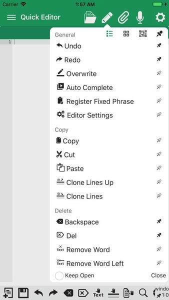 quickedit文本编辑器