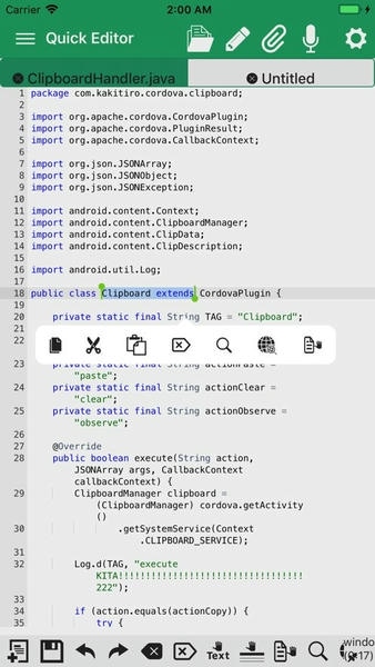 quickedit文本编辑器